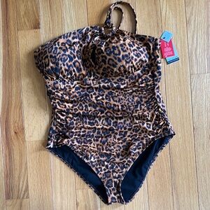 Leopard Print Swimsuit NWT